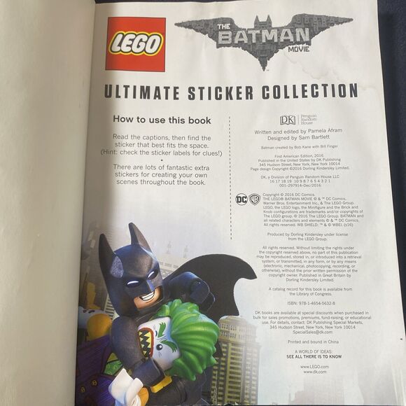 Lego The Batman Movie Ultimate Sticker Collection More Than 1000 Stickers - Picture 2 of 7